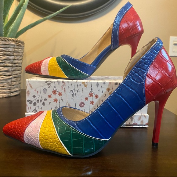 Super fun colourful heels - Picture 2 of 6